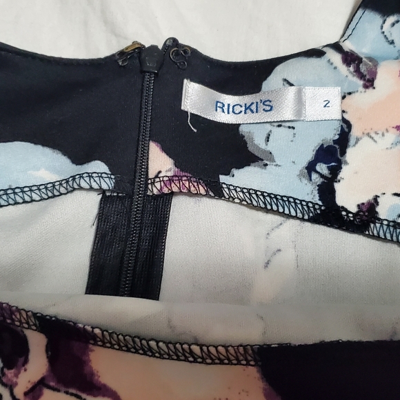 Ricki's midi black floral dress - Picture 6 of 10